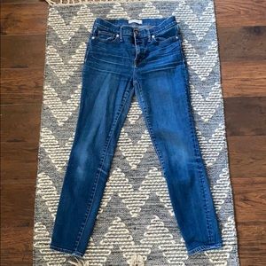 High rise Madewell jeans.